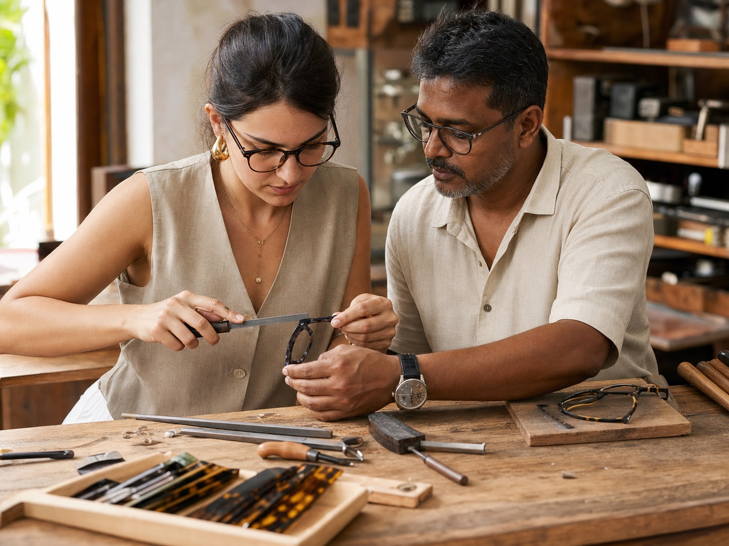 COCO LENI bespoke eyewear process