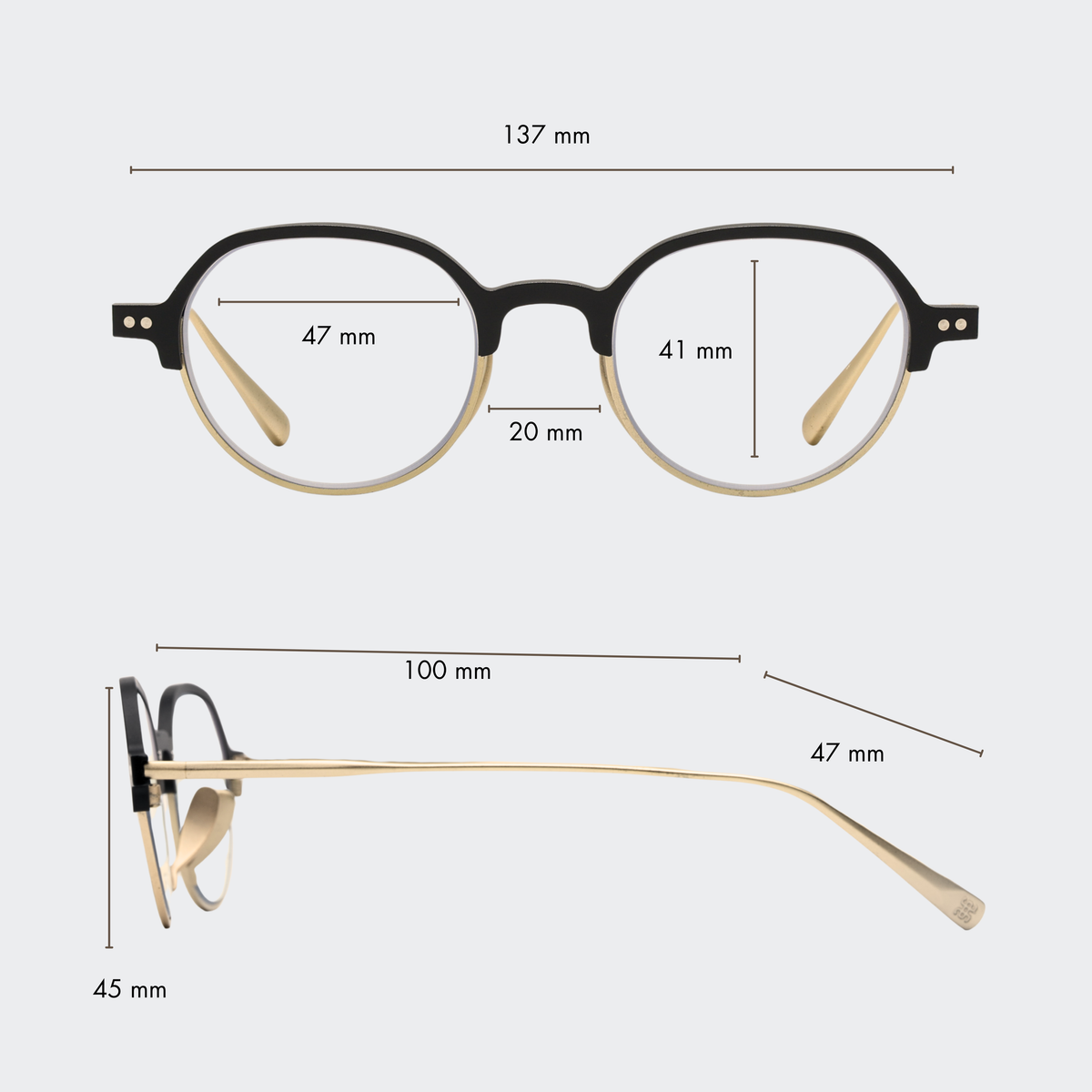 Large frame size chart and measurements