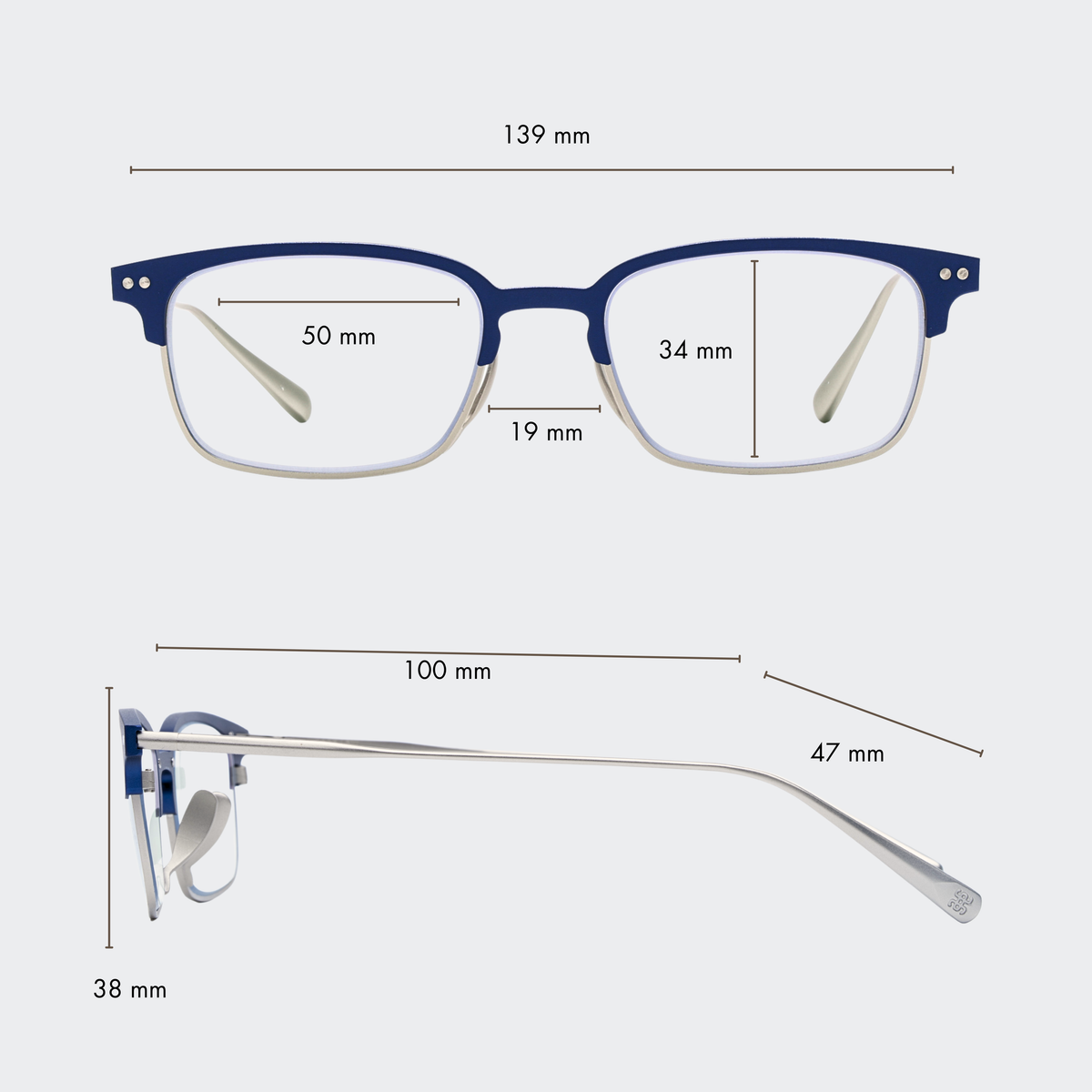 Large frame size chart and measurements