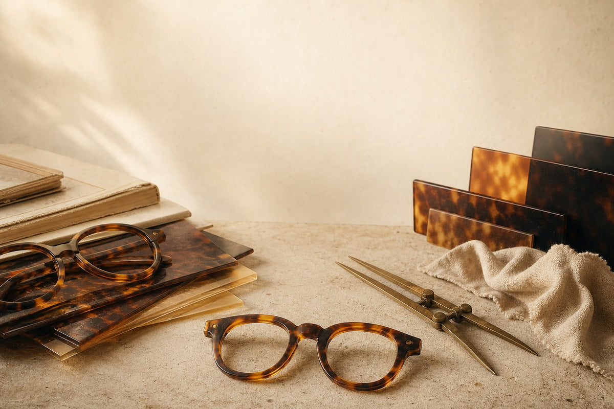 COCO LENI classic Havana tortoise acetate campaign